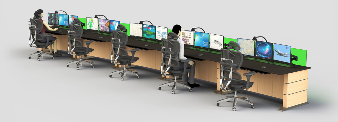 電視墻操作臺(tái)鳥瞰樣式圖片