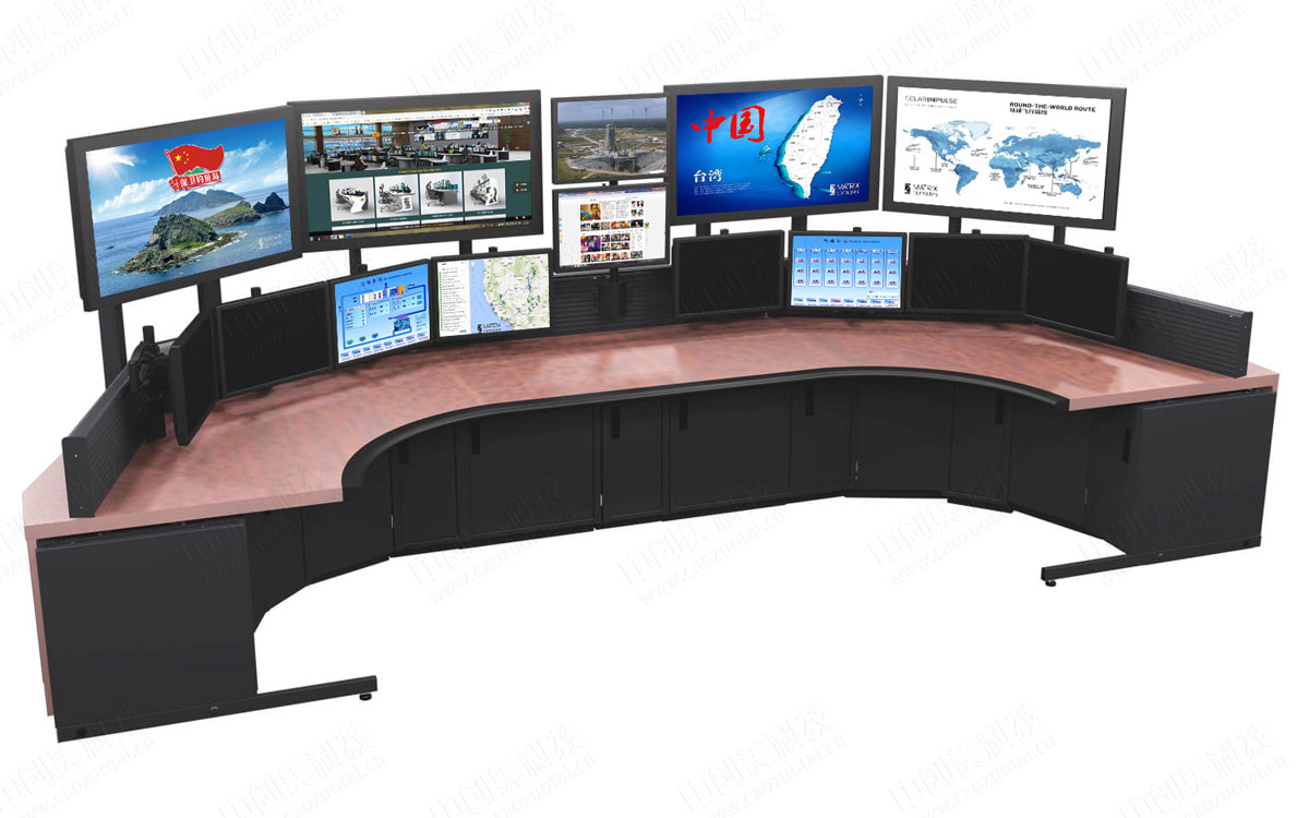 弧形監(jiān)控臺(tái)設(shè)計(jì)圖