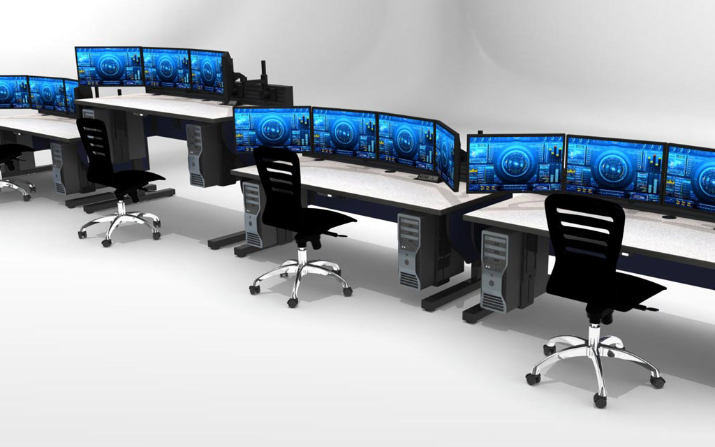 監(jiān)控中心操控臺方案設計圖