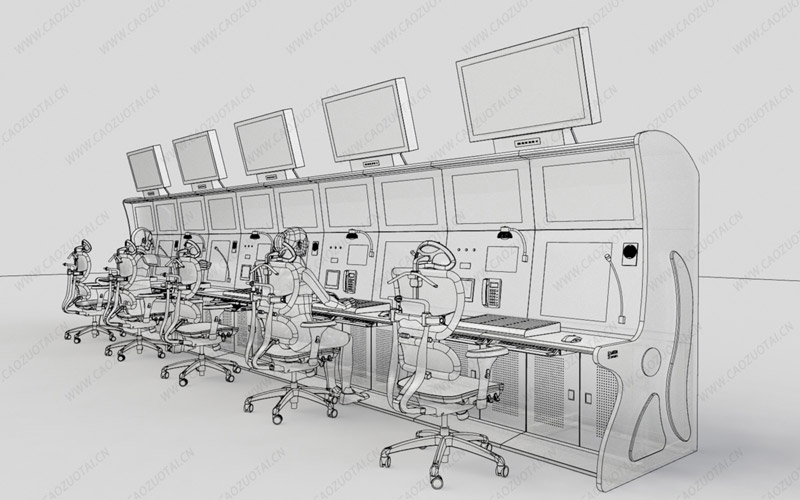 指揮中心操作臺人機工程學設(shè)計概念圖