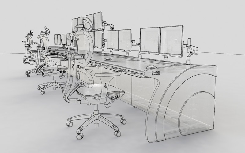 定制監(jiān)控調度控制臺結構圖片