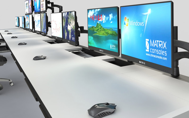 定制監(jiān)控調度控制臺臺面圖片